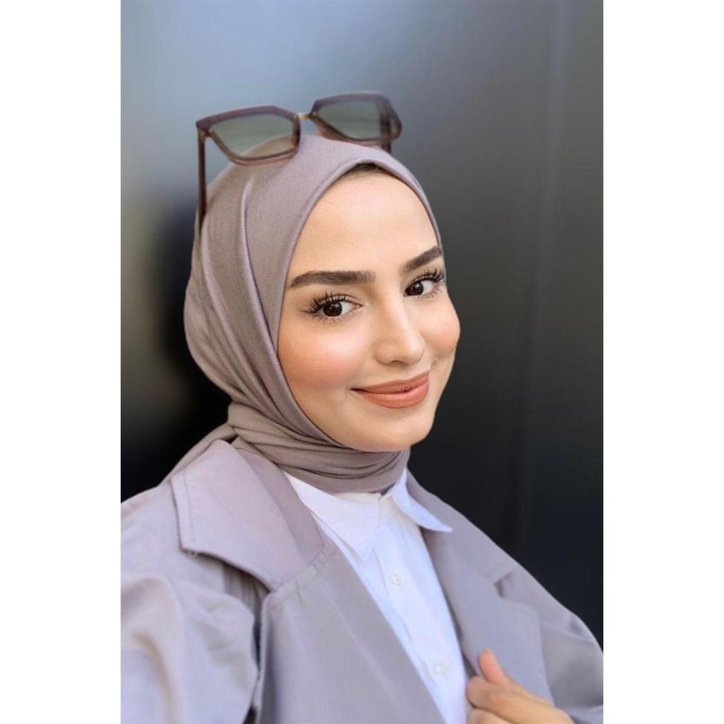 Premium Jersey Hijab Gray