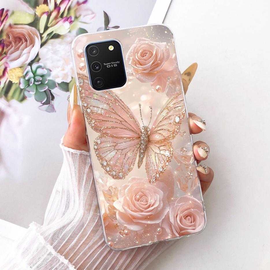 Чехол для Samsung Galaxy S10 Lite SM-G770F, Роскошный чехол с рисунком «Дерево и бабочки», Мягкий силиконовый чехол для телефона, Сумки для Samsung S10 Lite