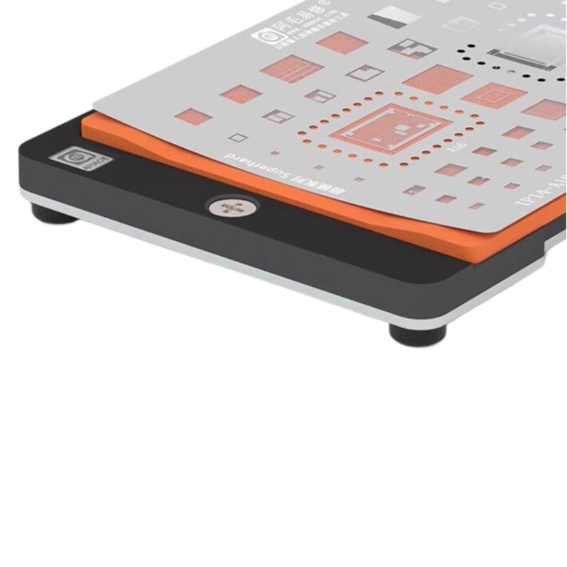 Pd-C Planting Tin Pad Reballing Platform Non-Slip Heat Resistance Magnetic Silicon Mat Cpu Ic Bga Stencils Rework Tools
