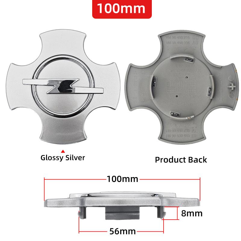 4pc 54/58/64mm Car wheel hub cover, wheel center hub cover badge For Opel Astra H G J Insignia Mokka Zafira Corsa Vectra C D