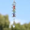 Подвесное украшение из искусственного кристалла «Ловец солнца», спиральный хвост, шар для созерцания, в помещении и на открытом воздухе, исцеляющий камень чакры, Радуга, призма, кулон, орнамент