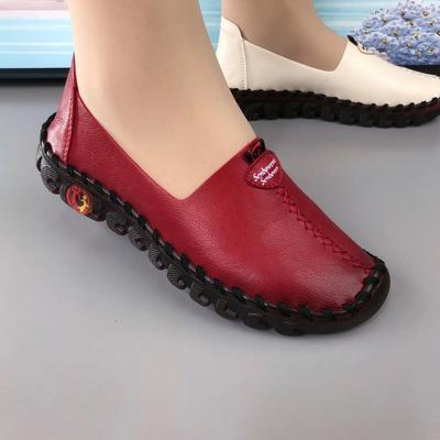 Туфли-лодочки на липучке, оксфорды, весенне-летние туфли на плоской подошве для беременных, мягкая подошва, мягкая поверхность, дышащая женская кожа