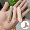 Yousheng 5D Simulation Finger Model Realistic Looking Ergonomic Design Reusable Super Soft Easy To Clean Practice Manicure Skills Silicone Nail