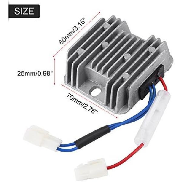 Hilitand Voltage Regulator Rectifier, 12V DC 178F/186F Electrical Voltage Regulator AVR for KDE3500 5000 6500 6700 Generator