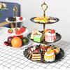 3-слойная тарелка с фруктами, подставка для торта, кекс, свадьба, день рождения, послеобеденный чай