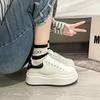 Брендовые кожаные женские кроссовки, белые женские спортивные кроссовки на платформе, женская вулканизированная обувь, кроссовки, повседневные женские кроссовки