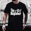 Футболки с забавным дизайном The Dog Father для мужчин, папа, ко Дню отца, футболки с коротким рукавом, одежда, рубашки для любителей собак и домашних животных, топы для папы