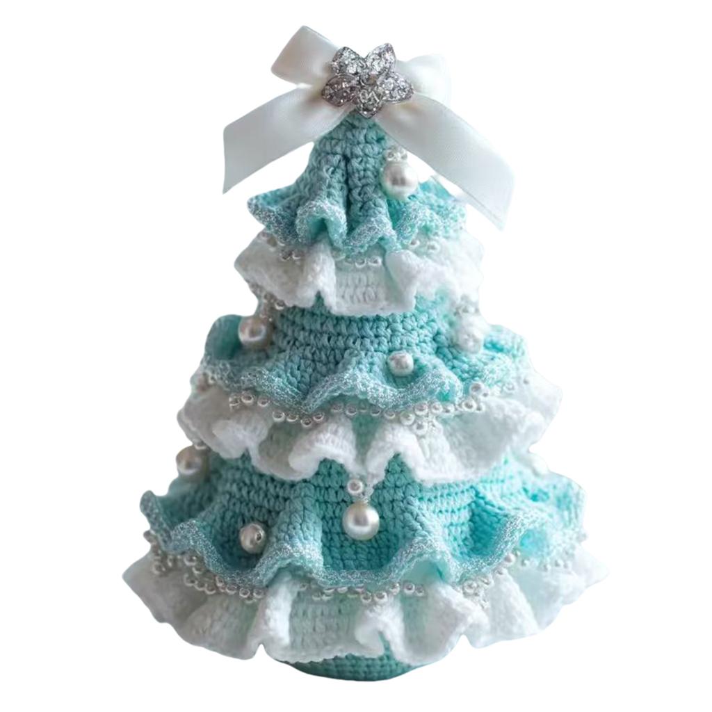 DIY Crochet Christmas Tree Kit Handmade Holiday Decoration Set Beginner Crochet DIY Christmas Tree Kit Xmas Party Decorations
