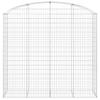 VidaXL Arched Gabion Basket Gabion Cage Gabion Wall Stone Basket Gabion for Stone Garden Patio Exterior 153479