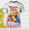Дисней Винни-Пух Мультяшная Футболка Повседневные Футболки Аниме 3D Печать Детские Футболки Топы Одежда
