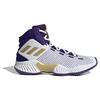 Adidas Pro Bounce 2018 Comfortable Durable Lightweight Mid-Top Basketball Shoes Unisex Sneakers White Purple IG4495