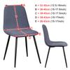 Higher Quality Velvet Chair Cover 1/2/4/6 Pcs Stretchable Chair Cover for Dining Room 2 Type of Fabrics Chair Slipcover for Home