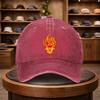 Unisexs Flame Skull Baseball Cap Outdoor Fashion Adjustable Casual Hat Urban Style Lightweight Fashion Visor AllSeason Outdo