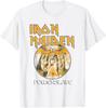 Iron Maiden - Круглая белая футболка Powerslave