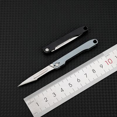 Мини-складной нож из алюминиевого сплава Портативный Складной EDC Хирургический Нож Инструмент Уличный Универсальный Нож Хирургический 10 Лезвий Бесплатно