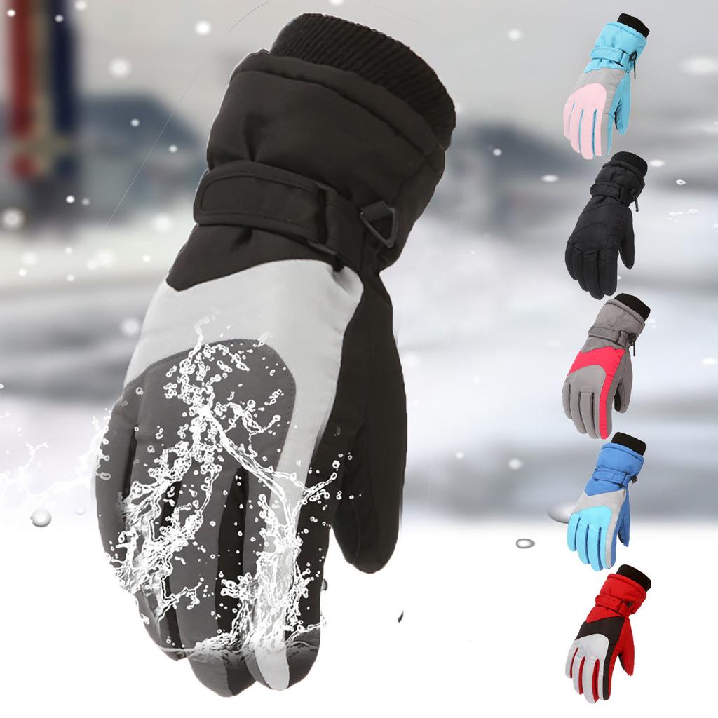 Children's Outdoor Ski Gloves Cycling Gloves Winter Mountaineering Warm Gloves Waterproof