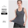 Summer fitness yoga vest women's chest pad integrated I-shaped strap outer wear beautiful back nude lulu fitness yoga clothes