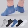5 Pairs Men's Breathable Cotton Socks Sports Socks Slash Mesh Casual Athletic Cut Short Summer Thin Short Ankle Sock