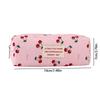 Cherry Print Pen Bag Large Capacity Pencil Pouch Stationery Organizer  School Office Supplies