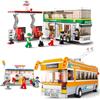 City British London Bus Model Manned Car Traffic Classic MOC Building Blocks Double Creative Children's Friends Skills Gift