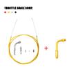 ZSDTRP 190cm Throttle Cable Nylon Braided Pipe With 90° Accelerator Adjuster Screw Motorcycle kit For Honda Yamaha