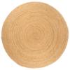 VidaXL Braided Jute Rug 210 Cm Round 343585