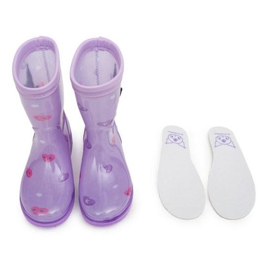 Girls' Kuromi Honey Heart Rain Boots 10011, a Popular Character In Korea