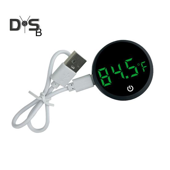 Fish Tank Digital Thermometer LED Display Aquarium Thermometer Cordless Stick-On Design Terrarium Water Temperature Measurement