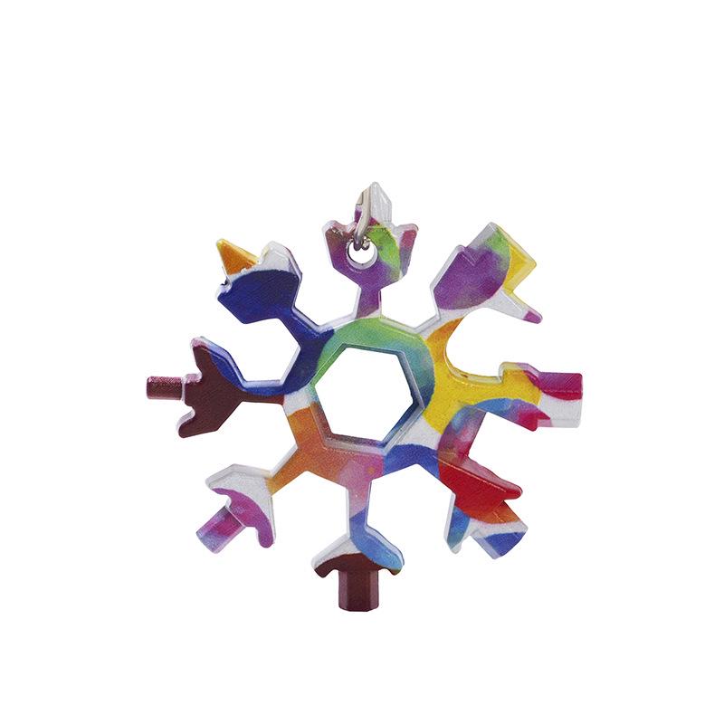 Многофункциональный инструмент «Снежинка» 18-в-1: Портативный шестигранный/восьмигранный ключ и отвертка