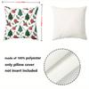 1 Pieces Christmas Tree Candy Cane Poinsettia Pattern Pillow Polyester pillowcase, sofa decorative cushion cov Headboard Pillow