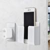 Wall Mounted Mobile Phone Holder Multifunction Holder Remote Control Storage Box Charger Hook Cable Charging Dock Stand