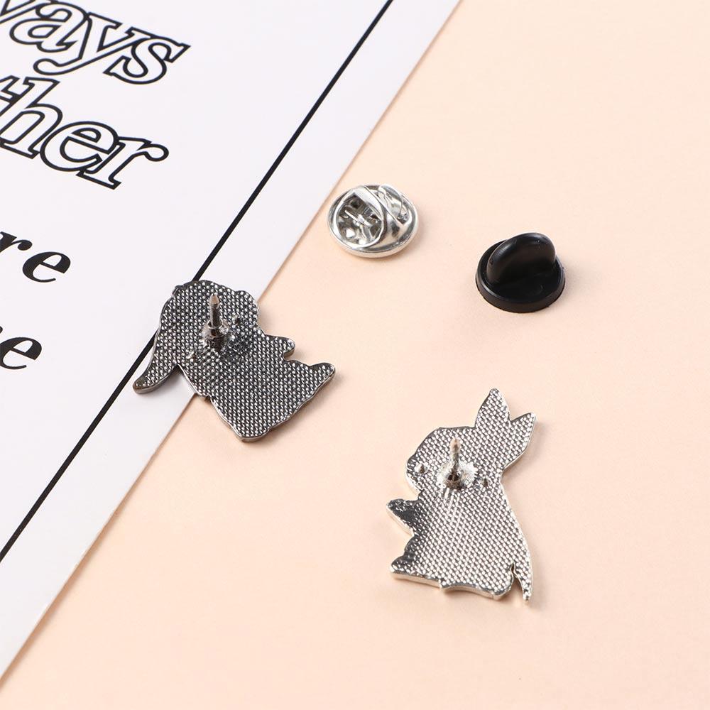 Ling Lan WangJi Wei Wuxian Black Rabbit Lapel pin Enamel Brooch Badge Brooches Pin Mo Dao Zhu Shi