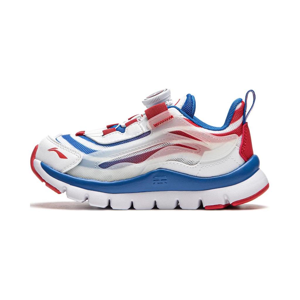 Li-Ning Kids Cloud Lightweight Breathable Running Shoes Kids Sneakers White Blue Red YKNU090-15