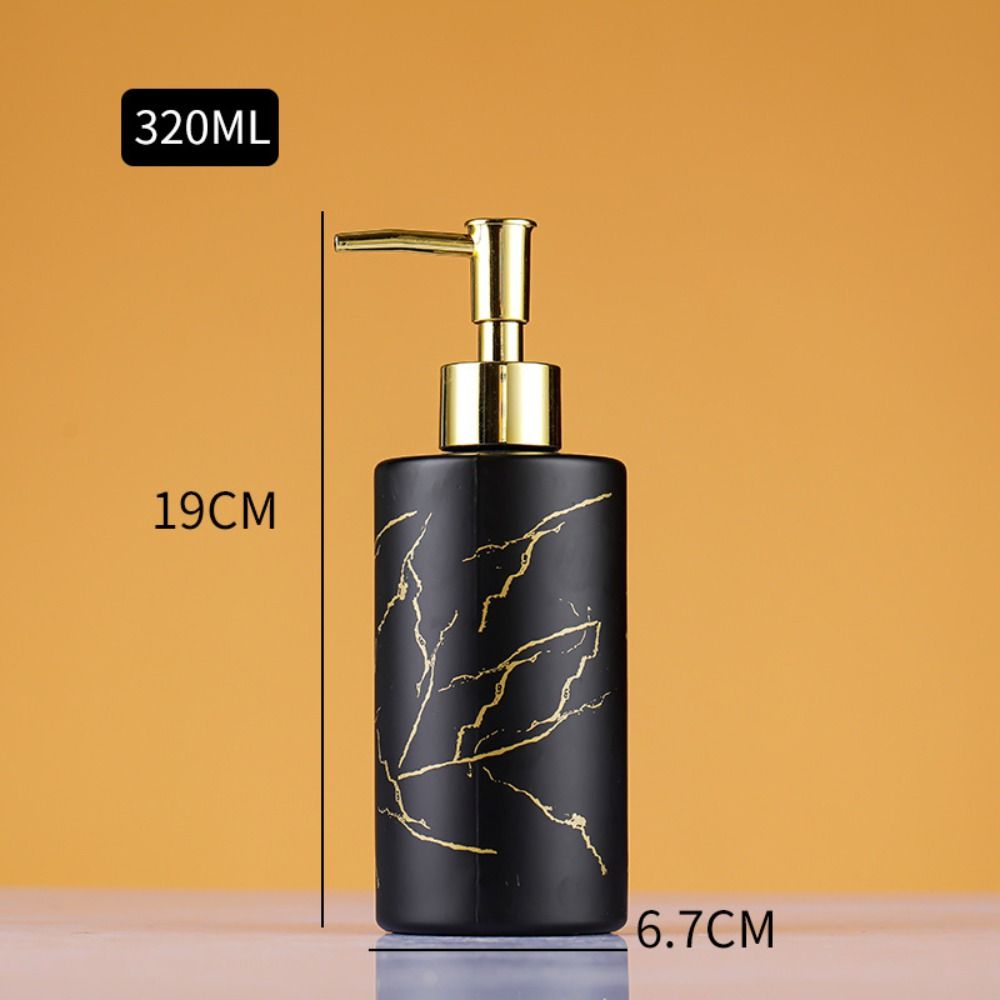 Мраморные бутылки для лосьона для ванны Керамические бутылки для дезинфицирующего средства для рук Новые стеклянные бутылки для эмульсии