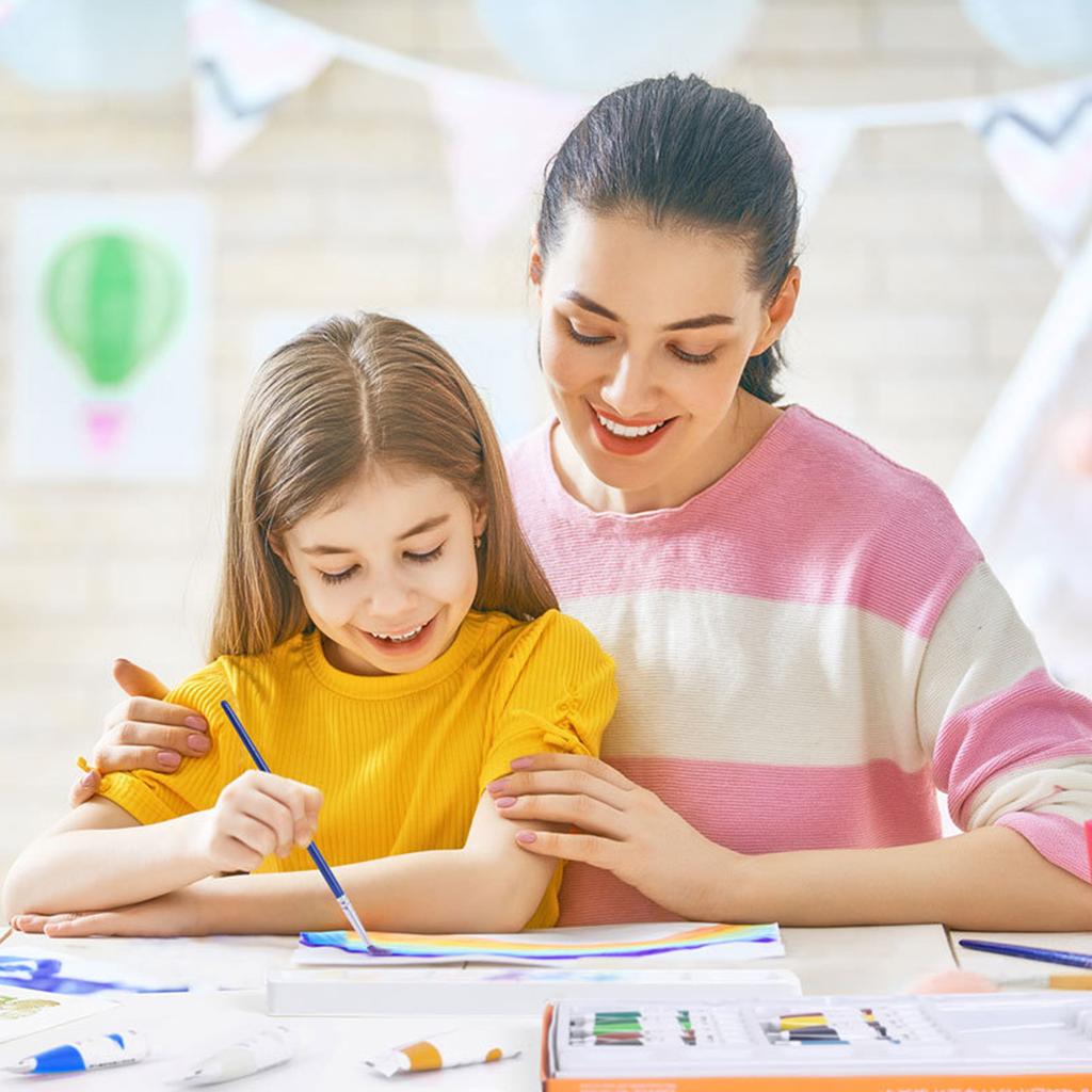 Набор из 12 тюбиков гуаши с кисточкой для начинающих художников, взрослых и детей, портативная гуашевая краска 5 мл/тюбик