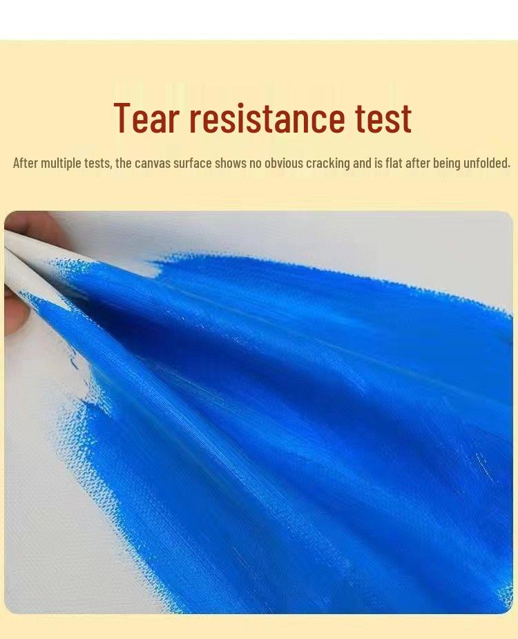 Начинающий художественный мольберт с ручной росписью акрилом по льняно-хлопковому холсту