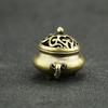 Lucky Home Decoration for Incense Gold Copper Disc Censer Brass Incense Burner Incense Seat Indoor Household Decoration Desktop