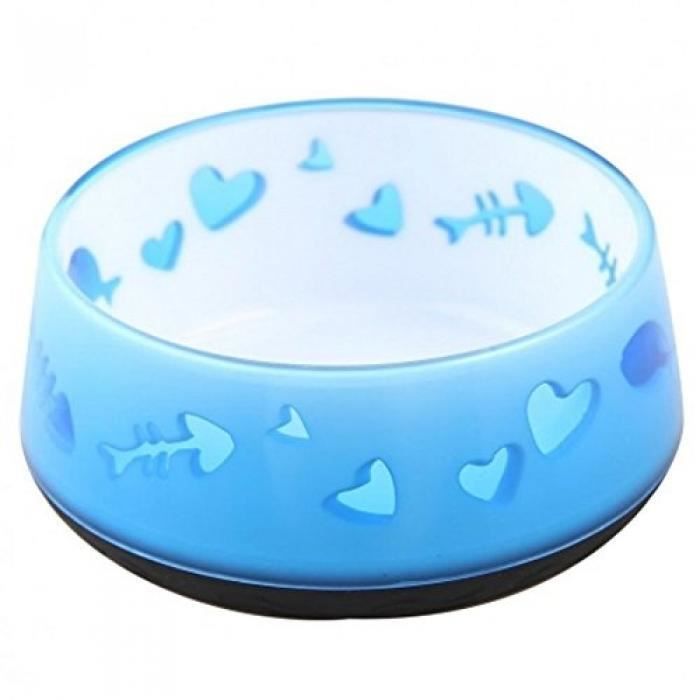Bol pour chat - ALL FOR PAWS - Bleu - Plastique - Rond - Repas