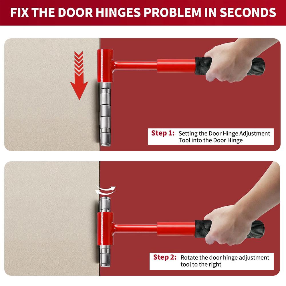 4-in-1 Hinge Gap Adjustment Tool - Heavy-Duty Household Wrench, Multi-Functional Hardware Tool Practical Repair Accessory