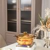 VISIONS Cornelle Amber Glass Stew Pot