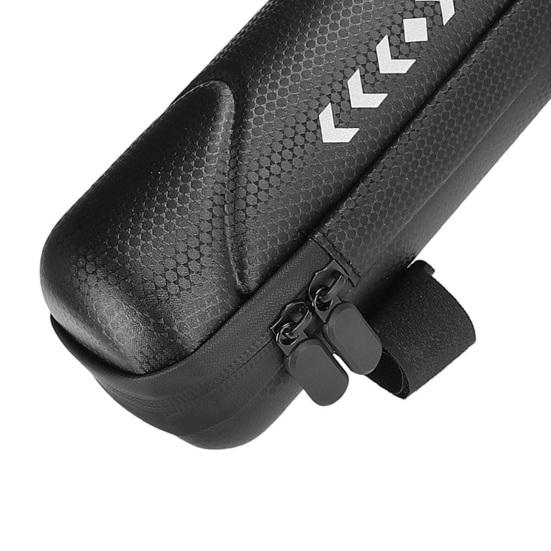 Сумка на руль электрического скутера Нескользящая фиксация Сумка-органайзер для цилиндра большой емкости Передняя сумка для велосипеда с застежкой-ремешком Жесткий корпус из ЭВА для велосипеда