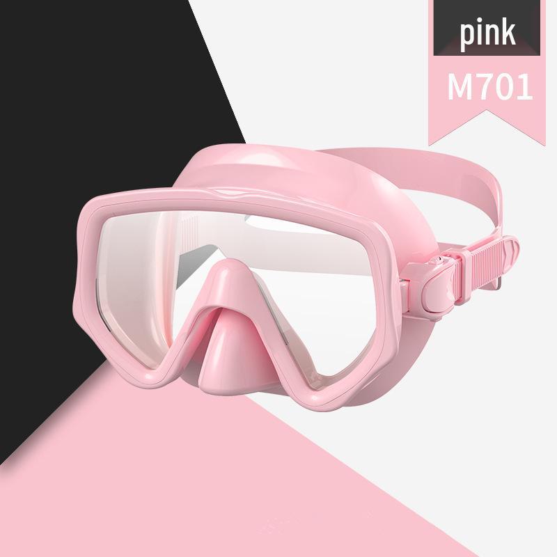 Snorkeling Set: Wide-View Mask & Semi-Dry Breathing Tube - Silicone Diving Goggles 2-Piece Kit