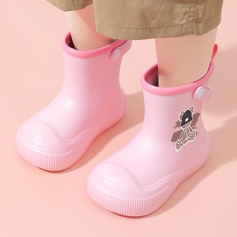 Детские водонепроницаемые резиновые сапоги - Нескользящие, Высокие, для школы