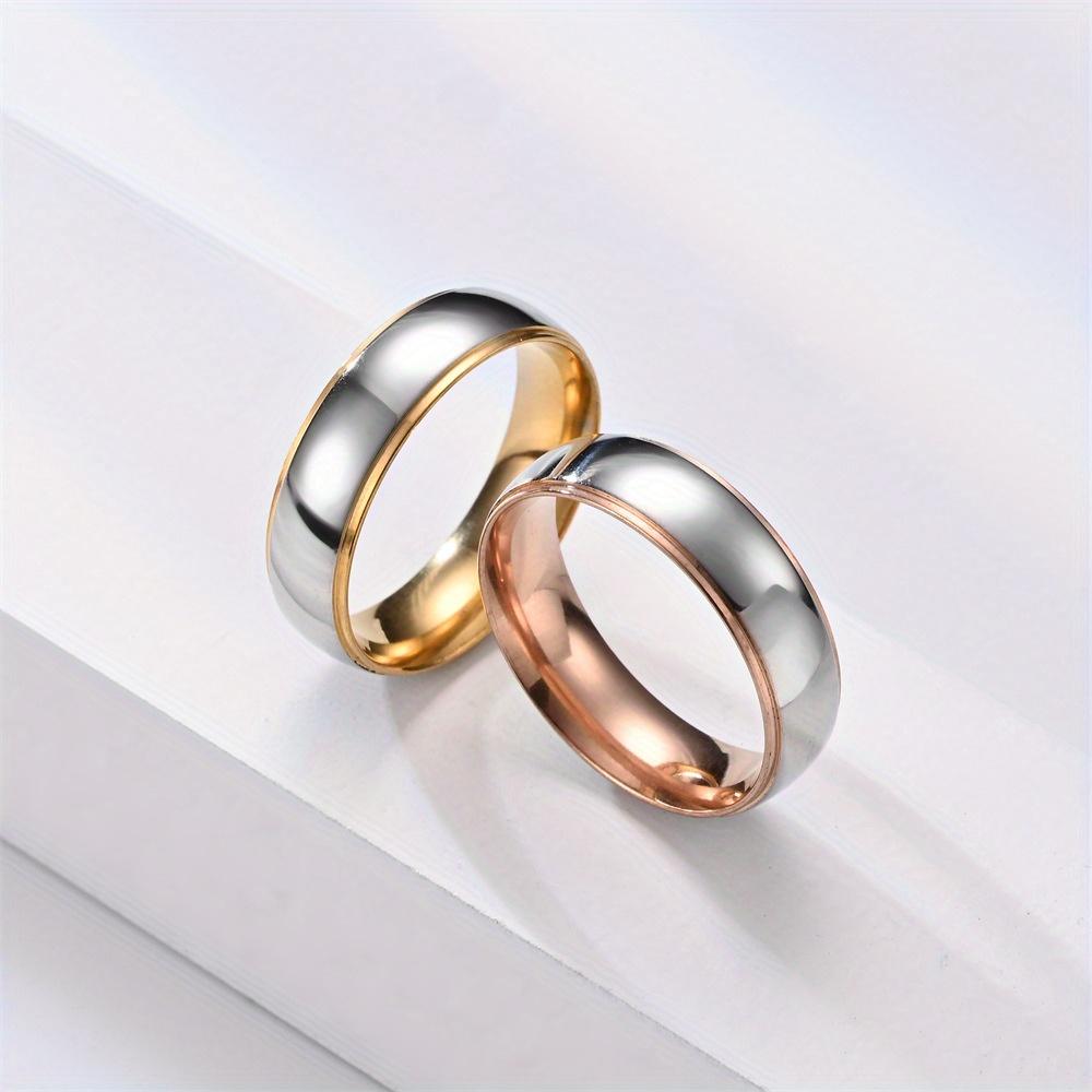 1 шт. Модное и стильное многоцелевое простое модное кольцо из титановой стали, подходит для повседневной носки | В качестве подарка