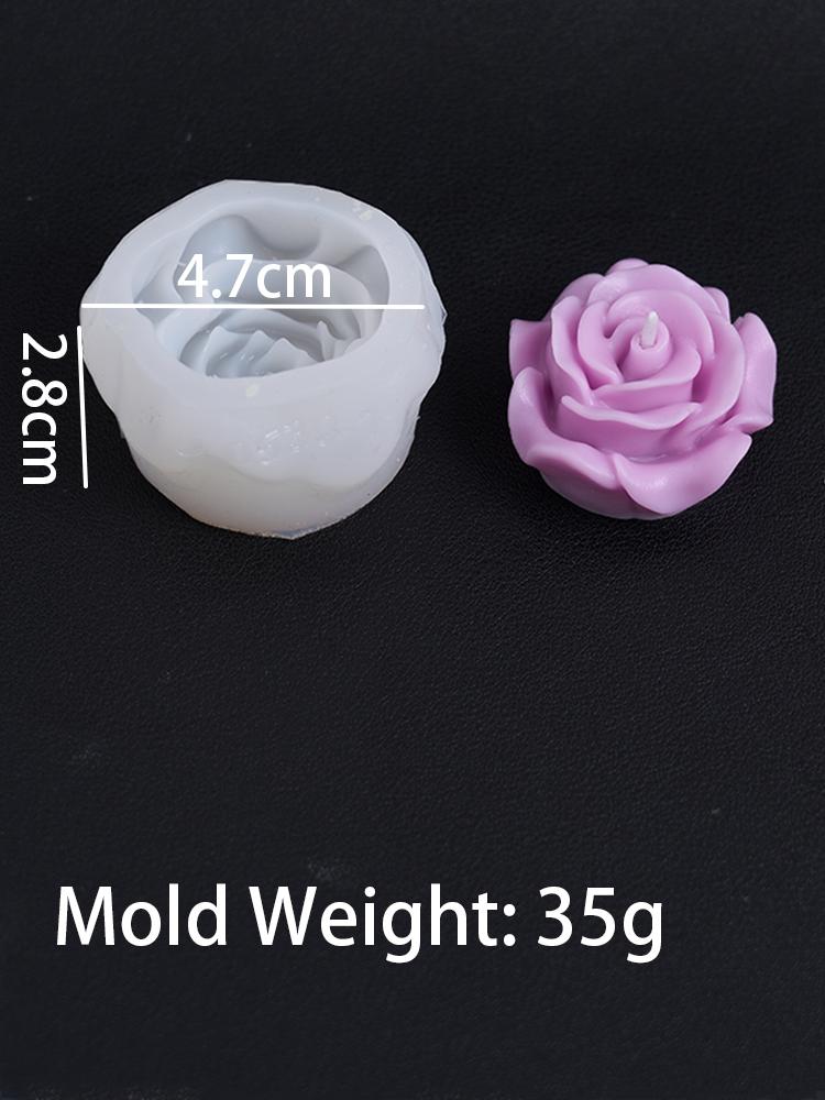 DIY 3D Rose Flowers Silicone Candle Mold Handmade Soap Chocolate Ornament Tool Aromatherapy Gypsum Resin Mould Home Decor