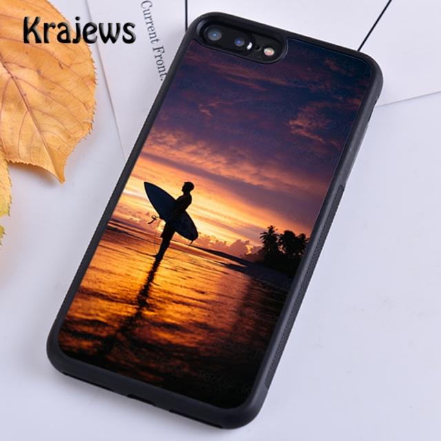 Krajews Серфинг Морской Пляж Доска для серфинга Волна Чехол для телефона Для iPhone 17 Air 15 16 14 plus 11 12 13 pro max coque Чехол Fundas