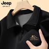 JEEP SPIRIT Men's Half-Zip Fleece Stand-Collar Sweatshirt