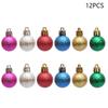 12Pcs 3cm Color Electroplating Ball Christmas Tree Decor Xmas Festival Hanging Ornament