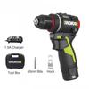 Electric Wireless Drill 12v 50nm 1800rpm Brushless Motor Home Decoration Woodworking Metallurgy Lithium Battery Pistol Drill