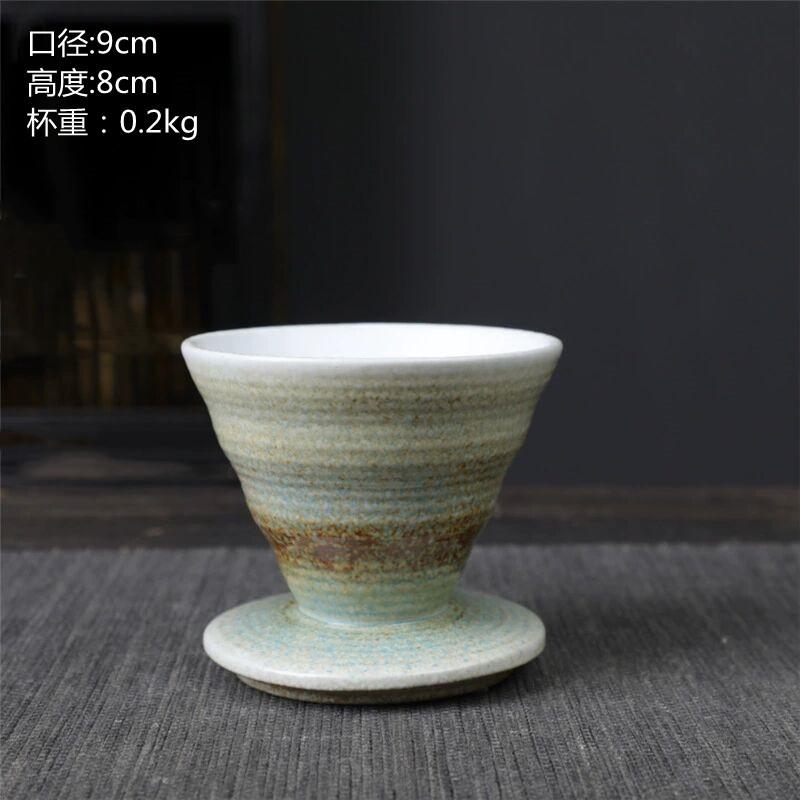 Японская ручная работа Грубая керамика Кофейная чашка Ретро Креативная глазурь с изменением цвета в печи Керамическая Ручная пробивка Чашка для латте Домашняя офисная чашка
